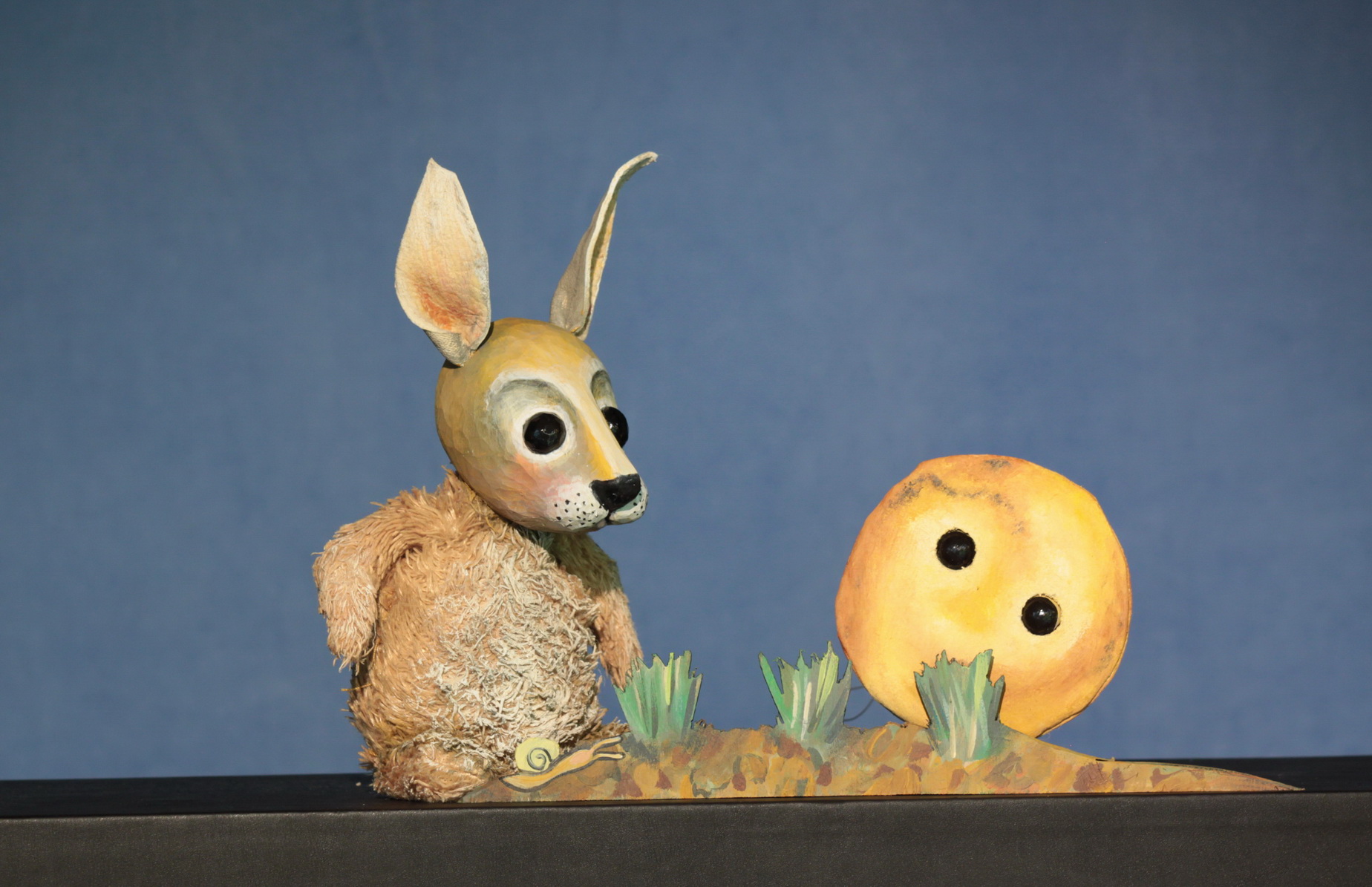 Der Pfannkuchen und der kleine Hase, Moussong Theater mit Figuren