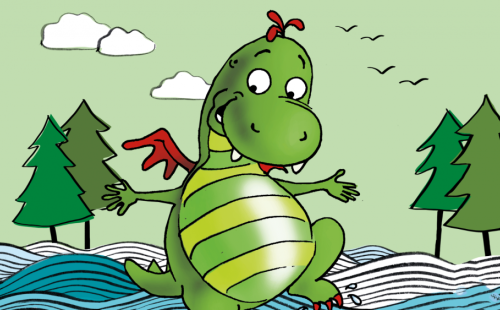 Der kleine Wasserdrache im Stadtwald
