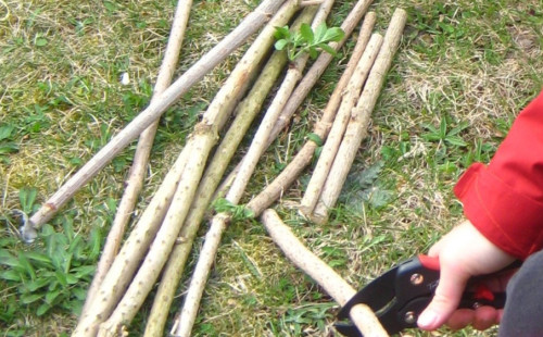 Bauen mit Holunderholz